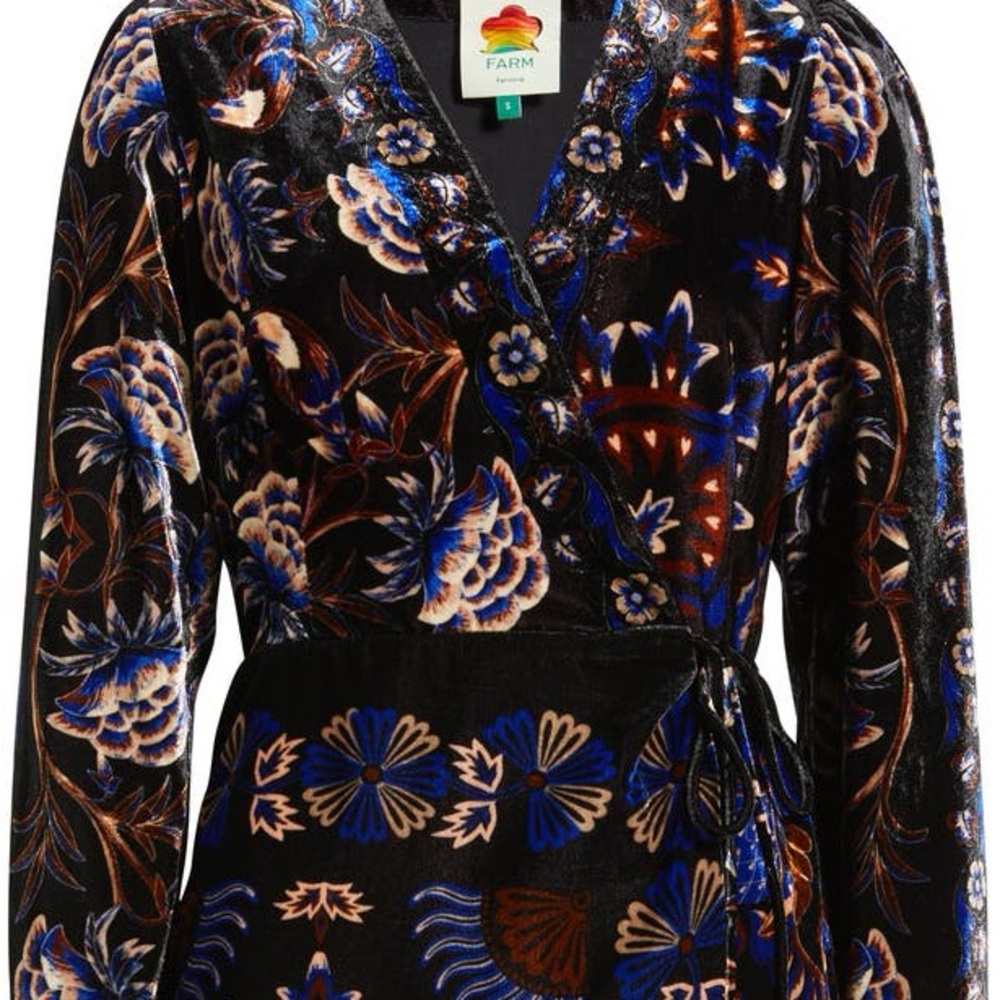 Farm Rio Arabesque Wrap Mini Dress - Picture 3 of 3